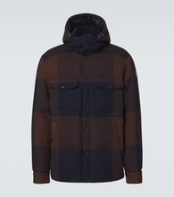 Moncler Ladurns checked wool down jacket