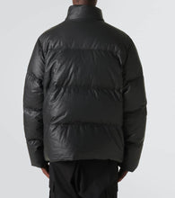 Moncler Ligont leather down jacket