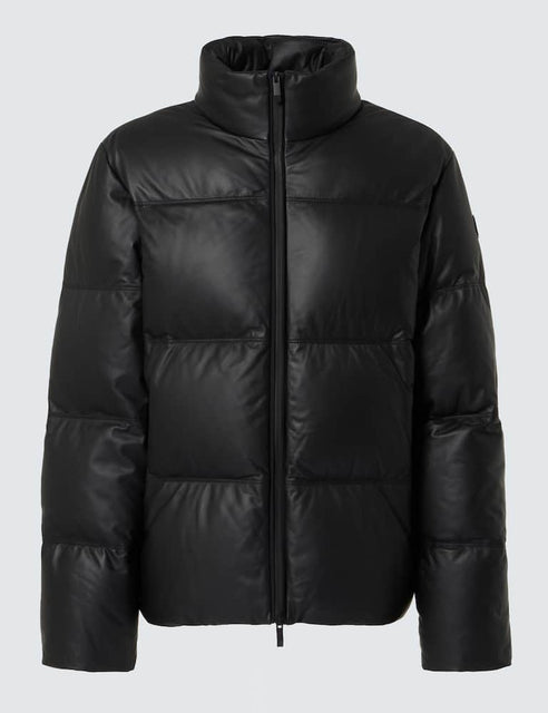 Moncler Ligont leather down jacket