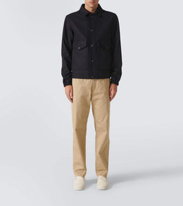 Moncler Monclub leather slip-on shoes