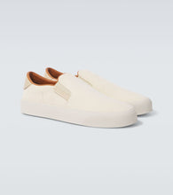 Moncler Monclub leather slip-on shoes