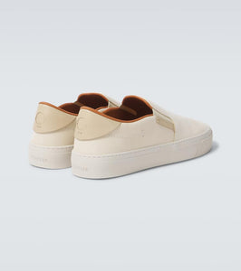 Moncler Monclub leather slip-on shoes