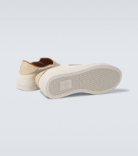 Moncler Monclub leather slip-on shoes