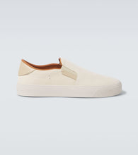 Moncler Monclub leather slip-on shoes