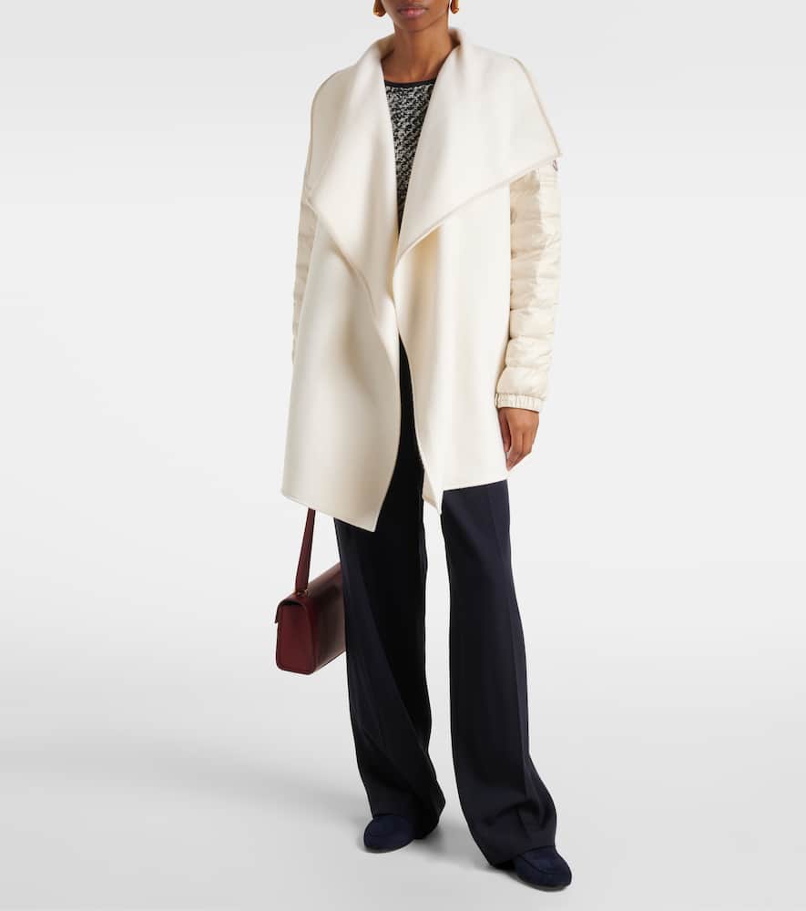 Moncler Padded wool-blend felt cape