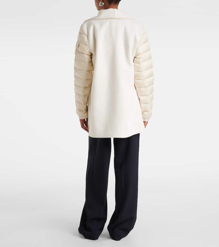 Moncler Padded wool-blend felt cape