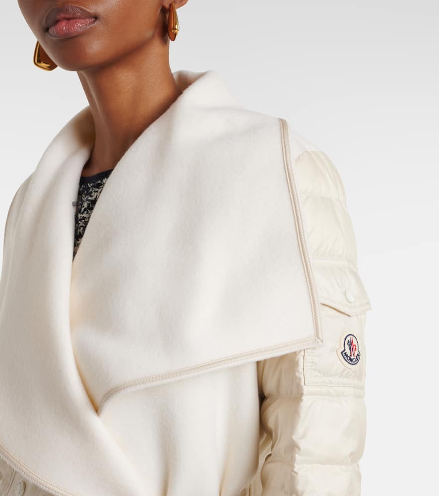 Moncler Padded wool-blend felt cape