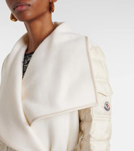 Moncler Padded wool-blend felt cape