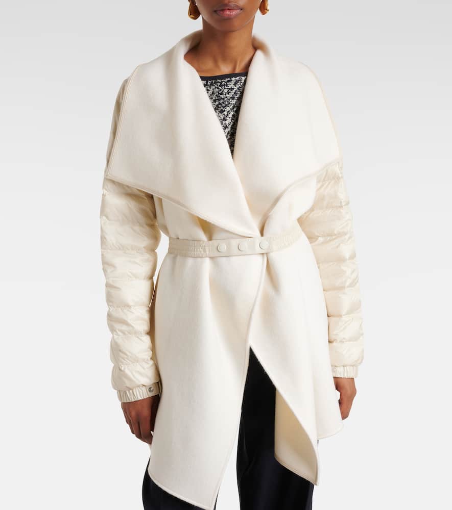 Moncler Padded wool-blend felt cape