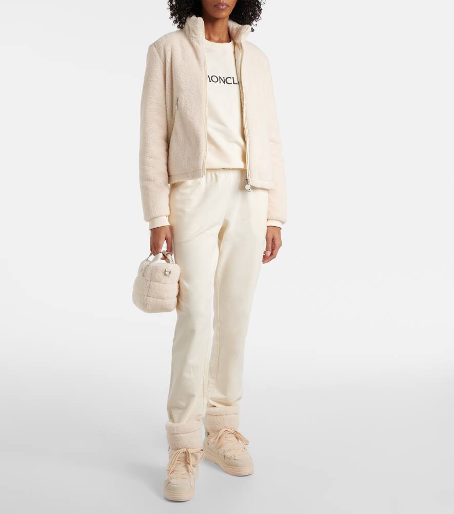 Moncler Polignac cropped teddy down jacket