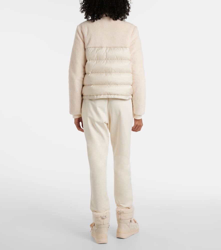 Moncler Polignac cropped teddy down jacket