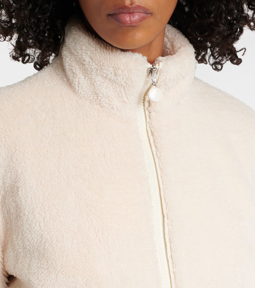 Moncler Polignac cropped teddy down jacket