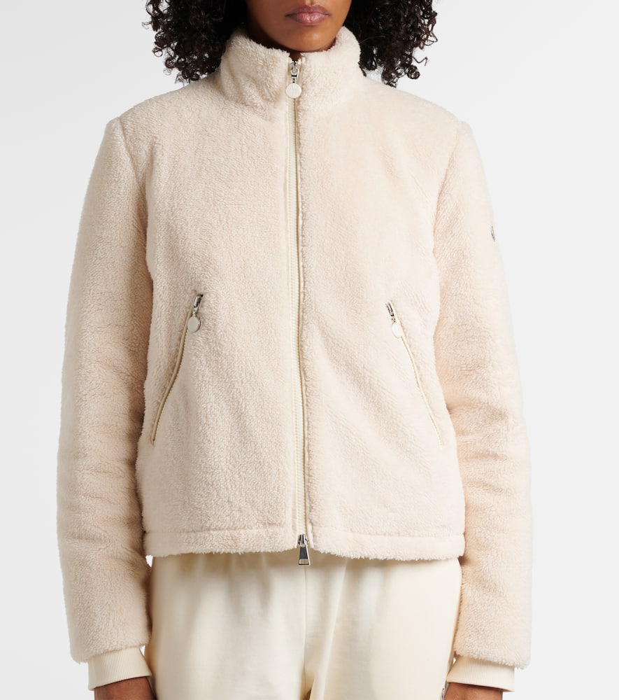 Moncler Polignac cropped teddy down jacket
