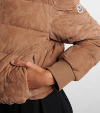 Moncler Pollet suede down jacket