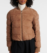 Moncler Pollet suede down jacket