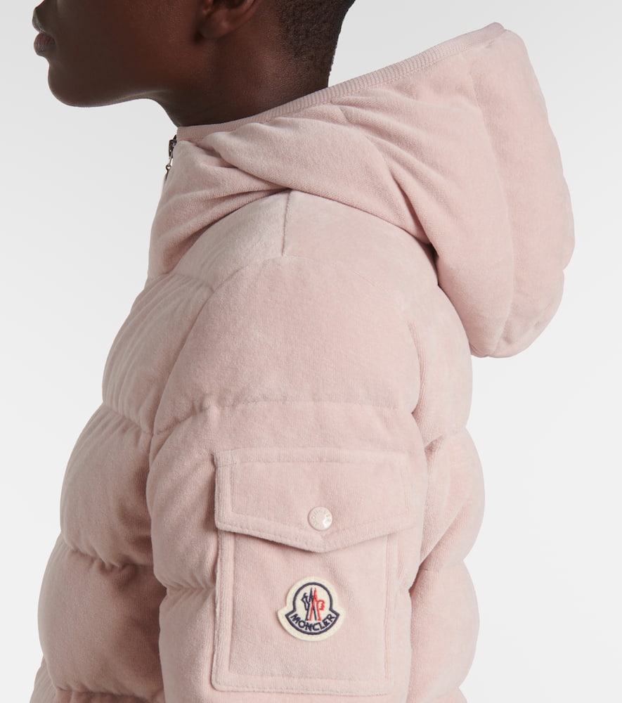 Moncler Quilted cotton terry down jacket