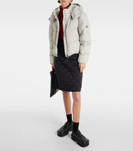 Moncler Quilted high-rise down skirt