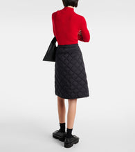 Moncler Quilted high-rise down skirt