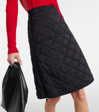 Moncler Quilted high-rise down skirt