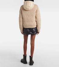 Moncler Ribbed-knit wool puffer jacket
