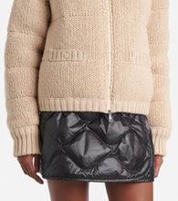 Moncler Ribbed-knit wool puffer jacket