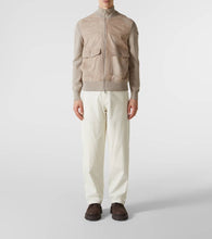 Moncler Suede, cotton and wool jacket