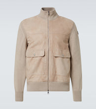 Moncler Suede, cotton and wool jacket