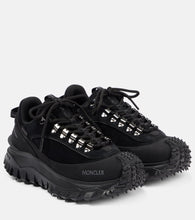 Moncler Trailgrip Apex leather and suede sneakers