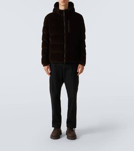 Moncler Vederna cotton corduroy down jacket