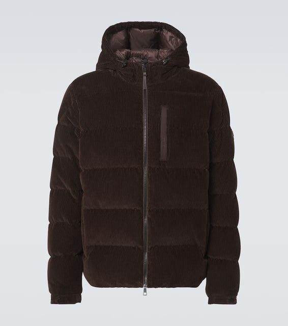 Moncler Vederna cotton corduroy down jacket