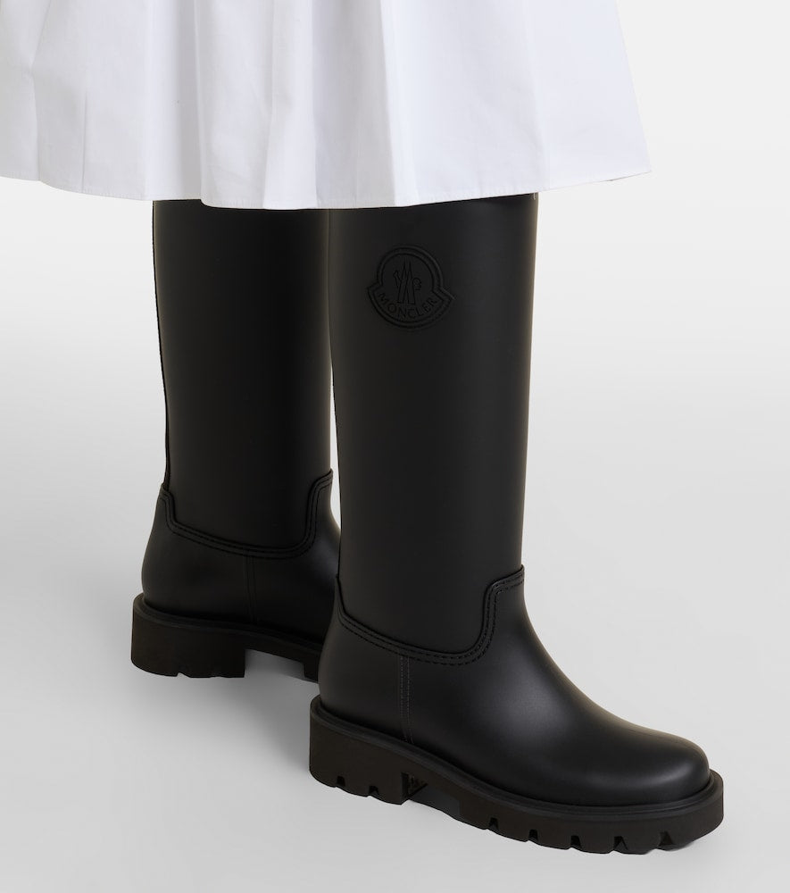 Moncler Kickstream rain boots - Black Flat Boots