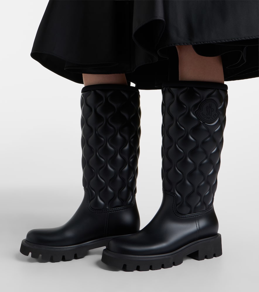 Moncler Kickstream rain boots - Black Flat Boots