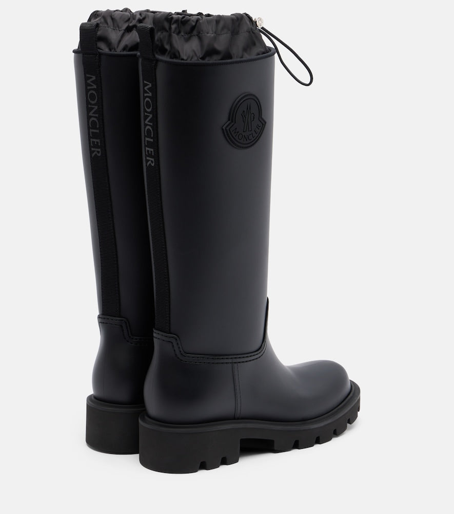Moncler Kickstream rain boots - Black Flat Boots