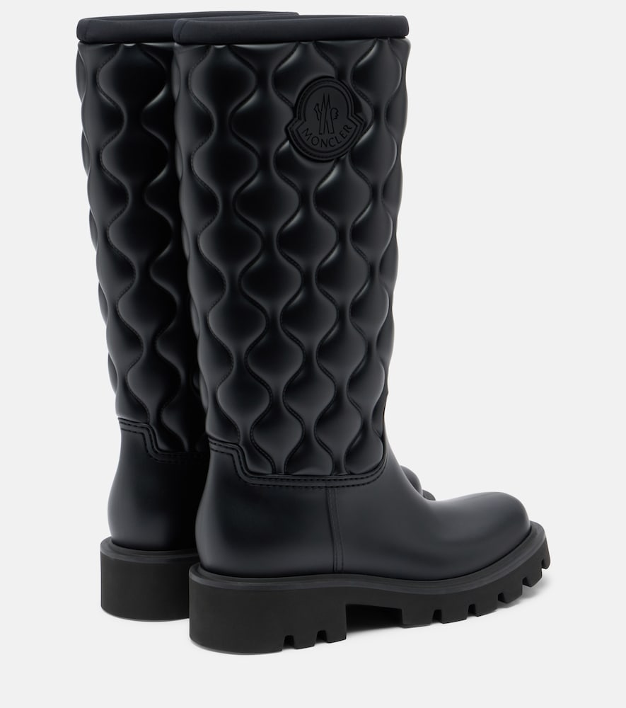 Moncler Kickstream rain boots - Black Flat Boots