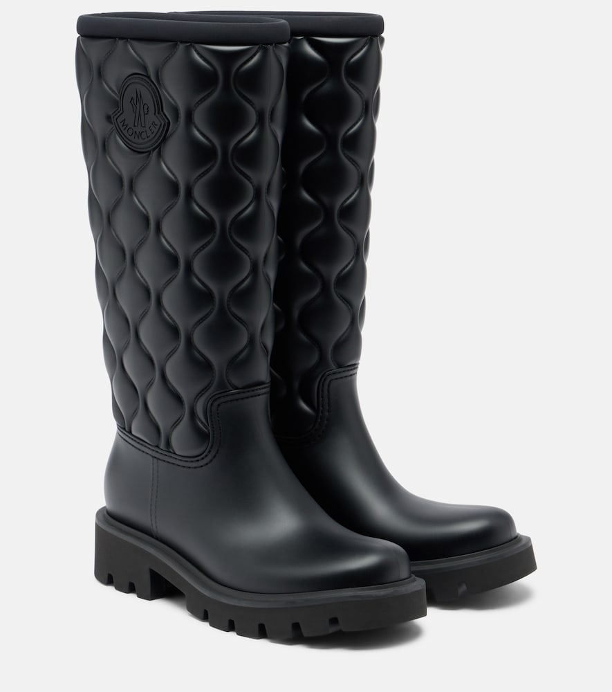 Moncler Kickstream rain boots - Black Flat Boots