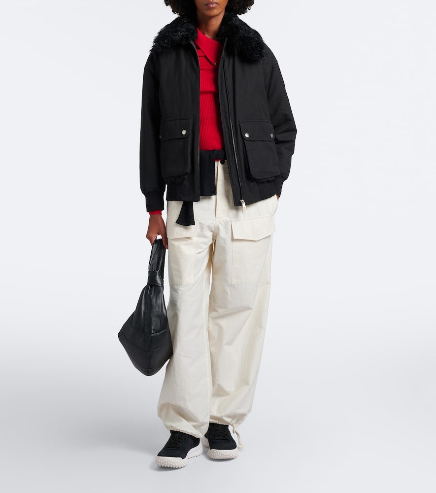 Moncler Moncler CityTrek suede-trimmed sneakers in Black - Low-Top Sneakers
