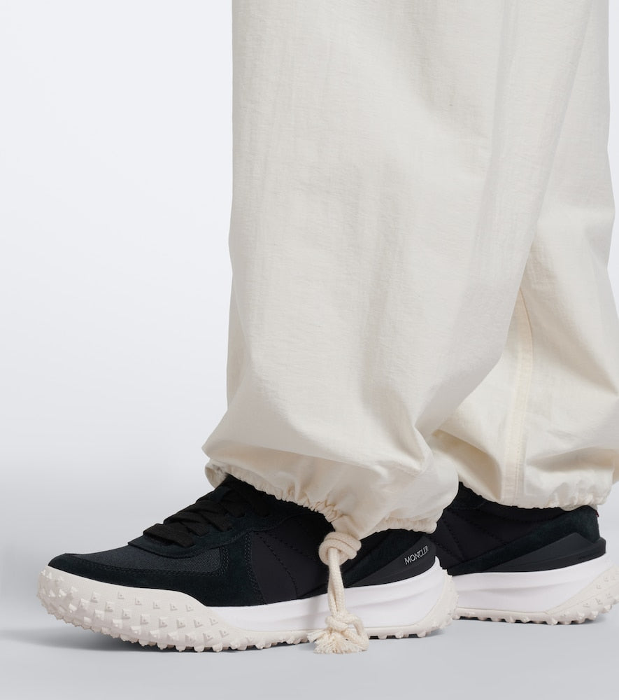 Moncler Moncler CityTrek suede-trimmed sneakers in Black - Low-Top Sneakers