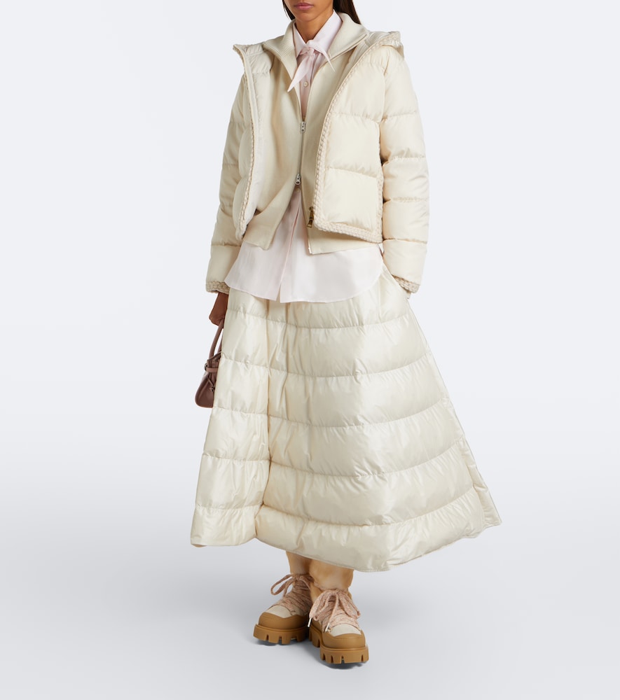 Beige Moncler Peak Aprèsshearling snow boots - Flat Boots
