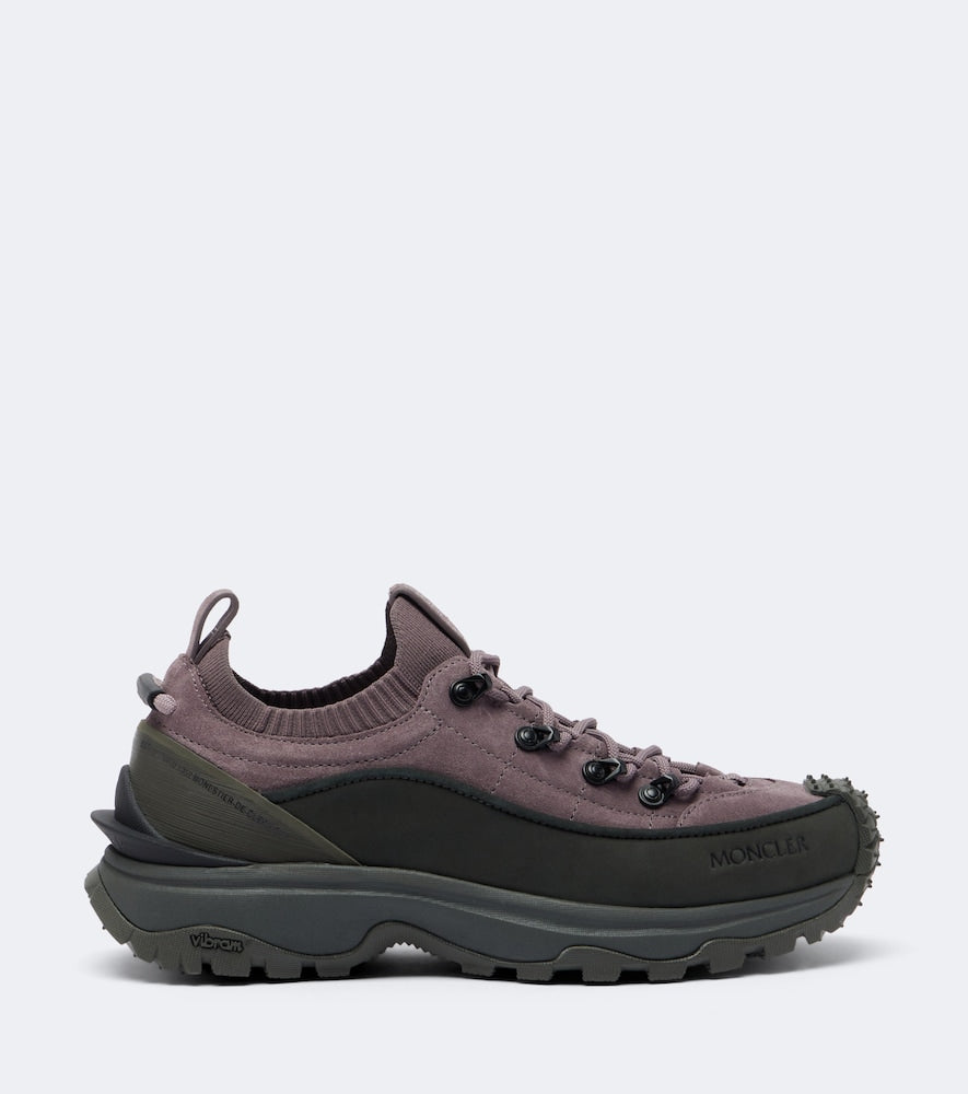 Moncler Trailgrip Lite3 suede sneakers in Purple - Low-Top Sneakers