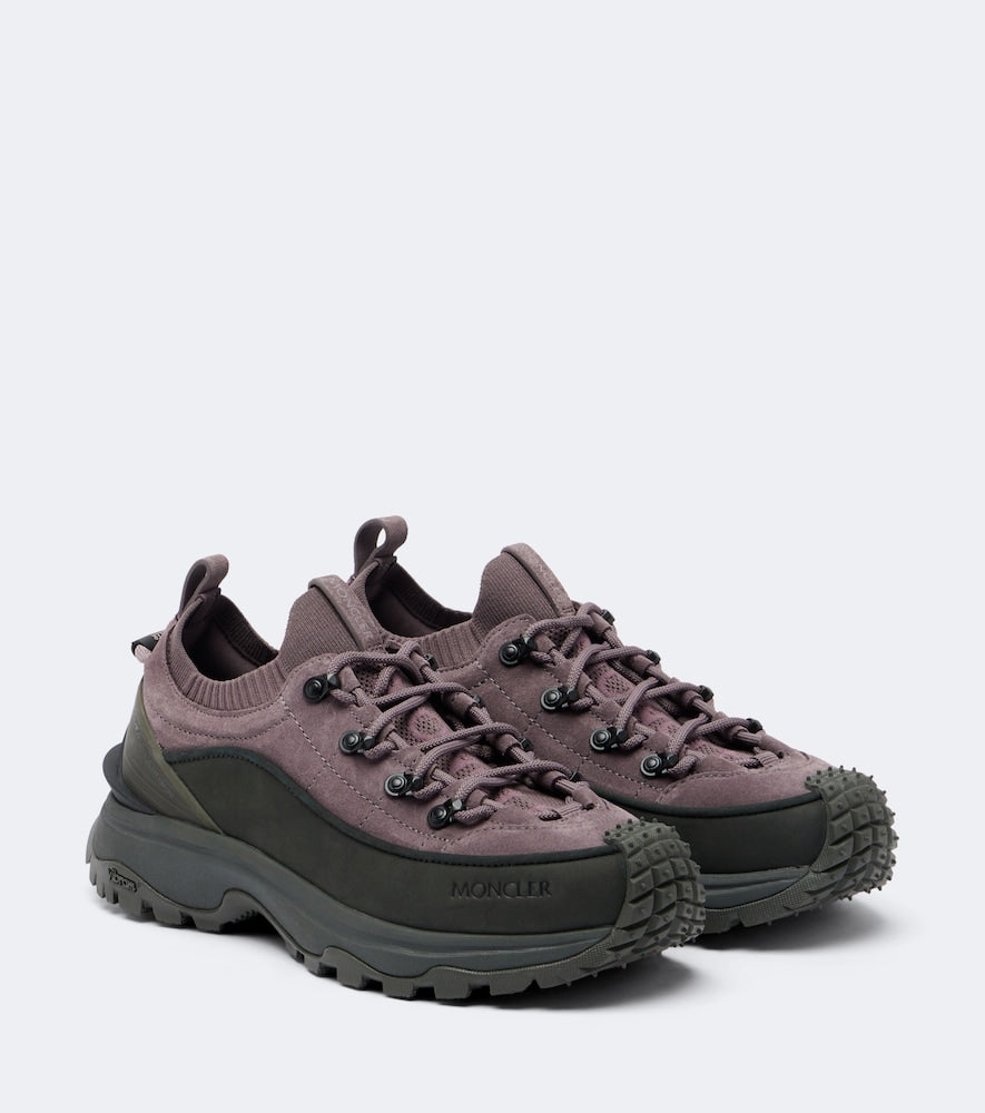 Moncler Trailgrip Lite3 suede sneakers in Purple - Low-Top Sneakers