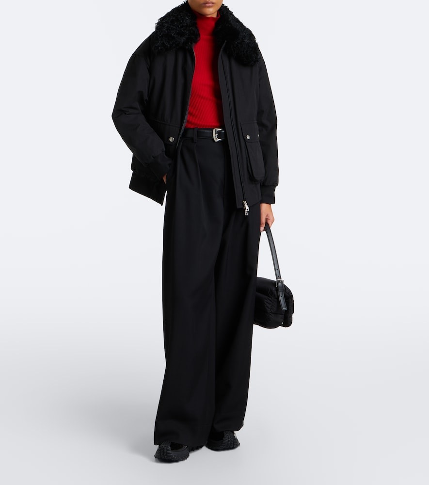 Moncler Trailgrip Puffer leather-trimmed sneakers in Black - Low-Top Sneakers