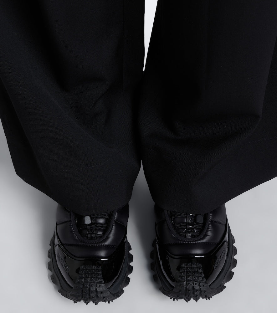 Moncler Trailgrip Puffer leather-trimmed sneakers in Black - Low-Top Sneakers