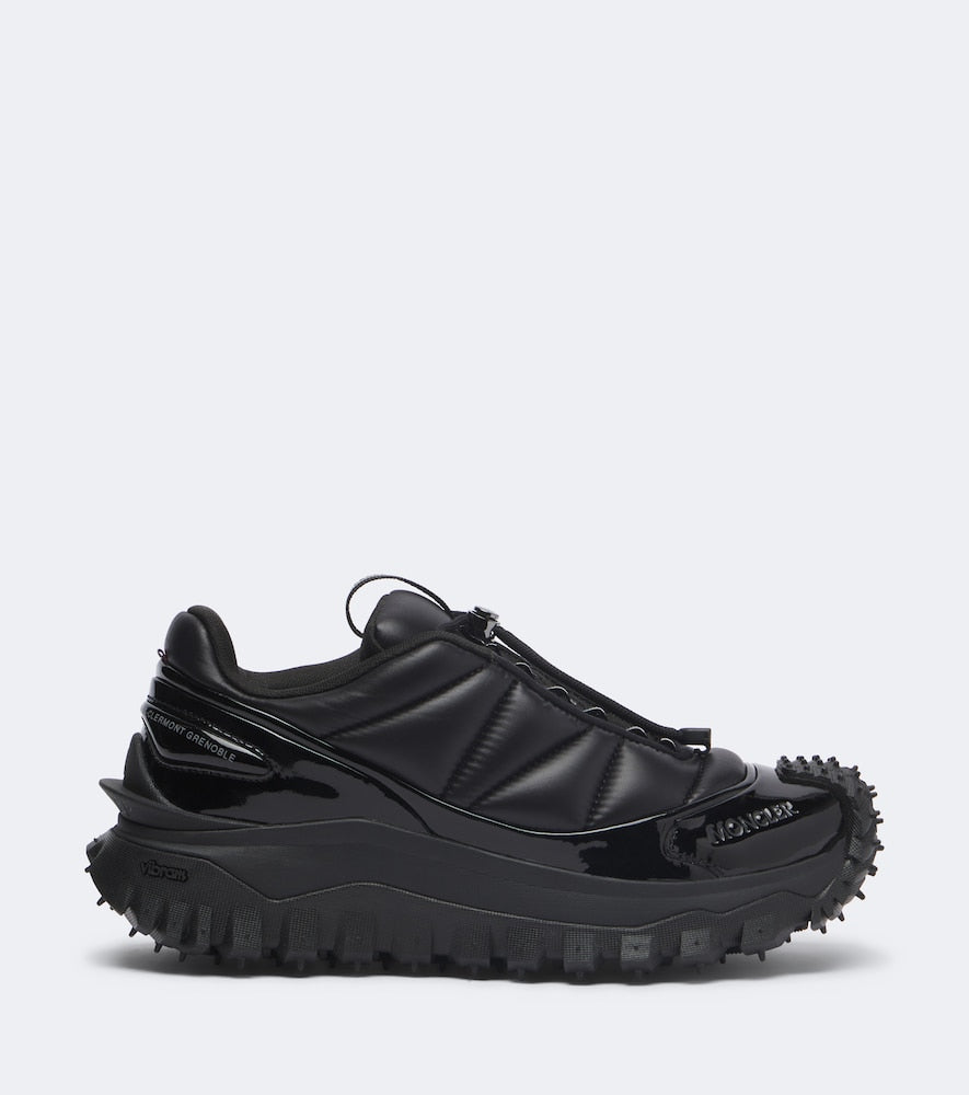 Moncler Trailgrip Puffer leather-trimmed sneakers in Black - Low-Top Sneakers