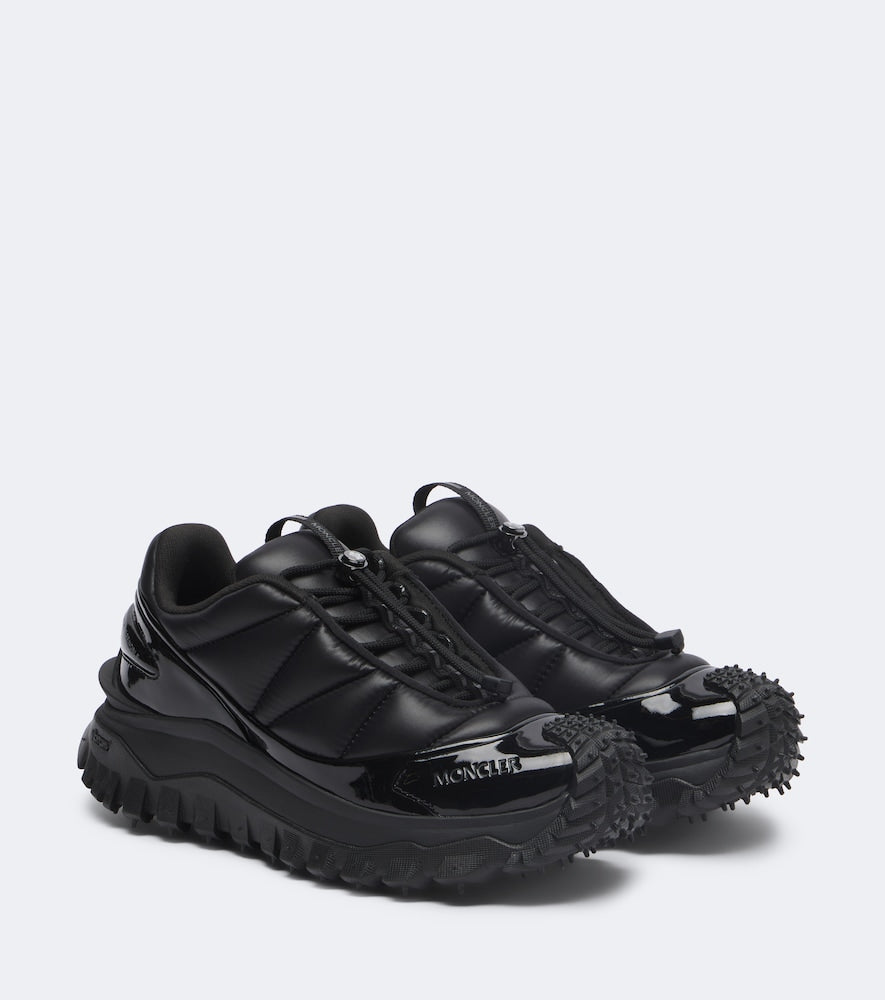 Moncler Trailgrip Puffer leather-trimmed sneakers in Black - Low-Top Sneakers