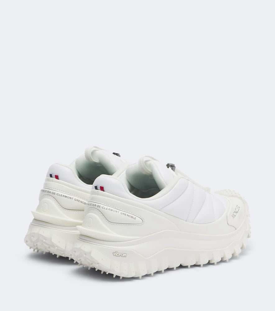 Moncler Trailgrip Puffer leather-trimmed sneakers - White Low-Top Sneakers