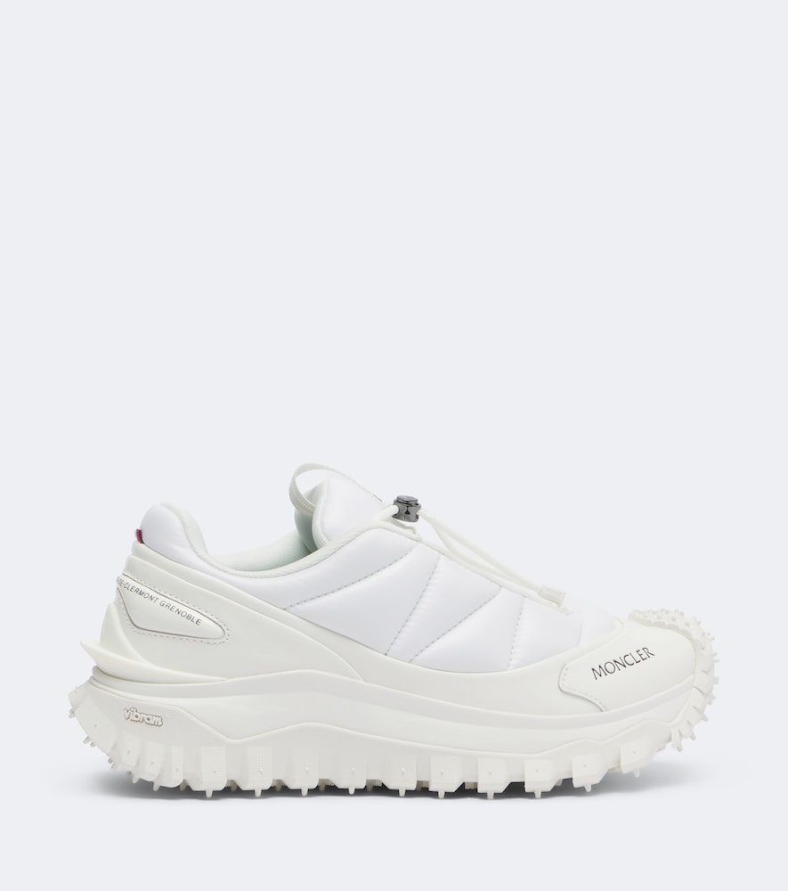 Moncler Trailgrip Puffer leather-trimmed sneakers - White Low-Top Sneakers