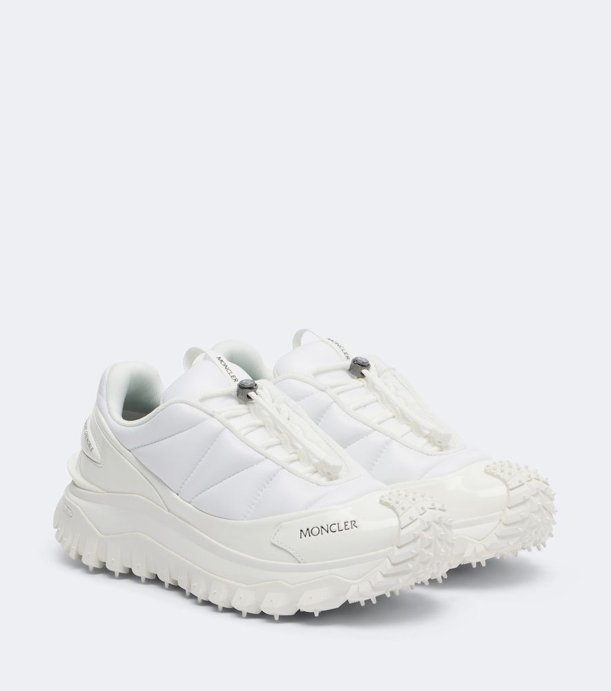 Moncler Trailgrip Puffer leather-trimmed sneakers - White Low-Top Sneakers