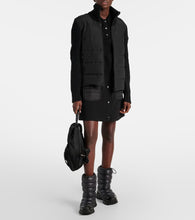 Moncler Wool and cashmere down-paneled cardigan