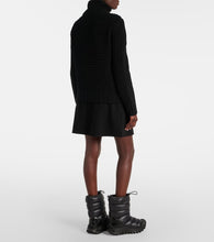 Moncler Wool and cashmere down-paneled cardigan