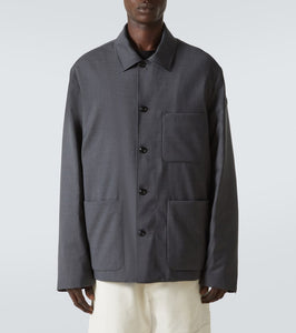 Moncler Wool-blend and down overshirt